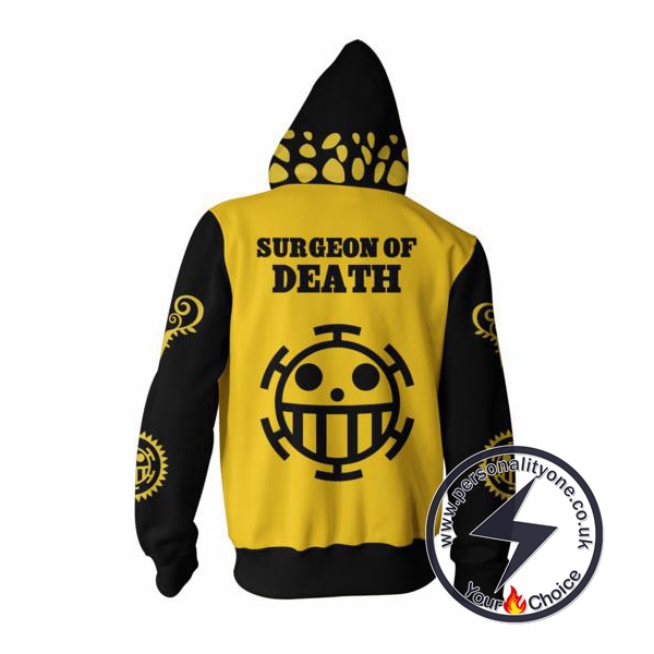 One Piece Trafalgar Law Zip Up Hoodie Jacket